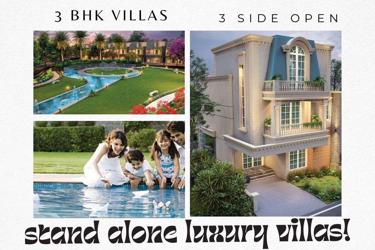 3 bhk luxury villas amrawati it city lucknow