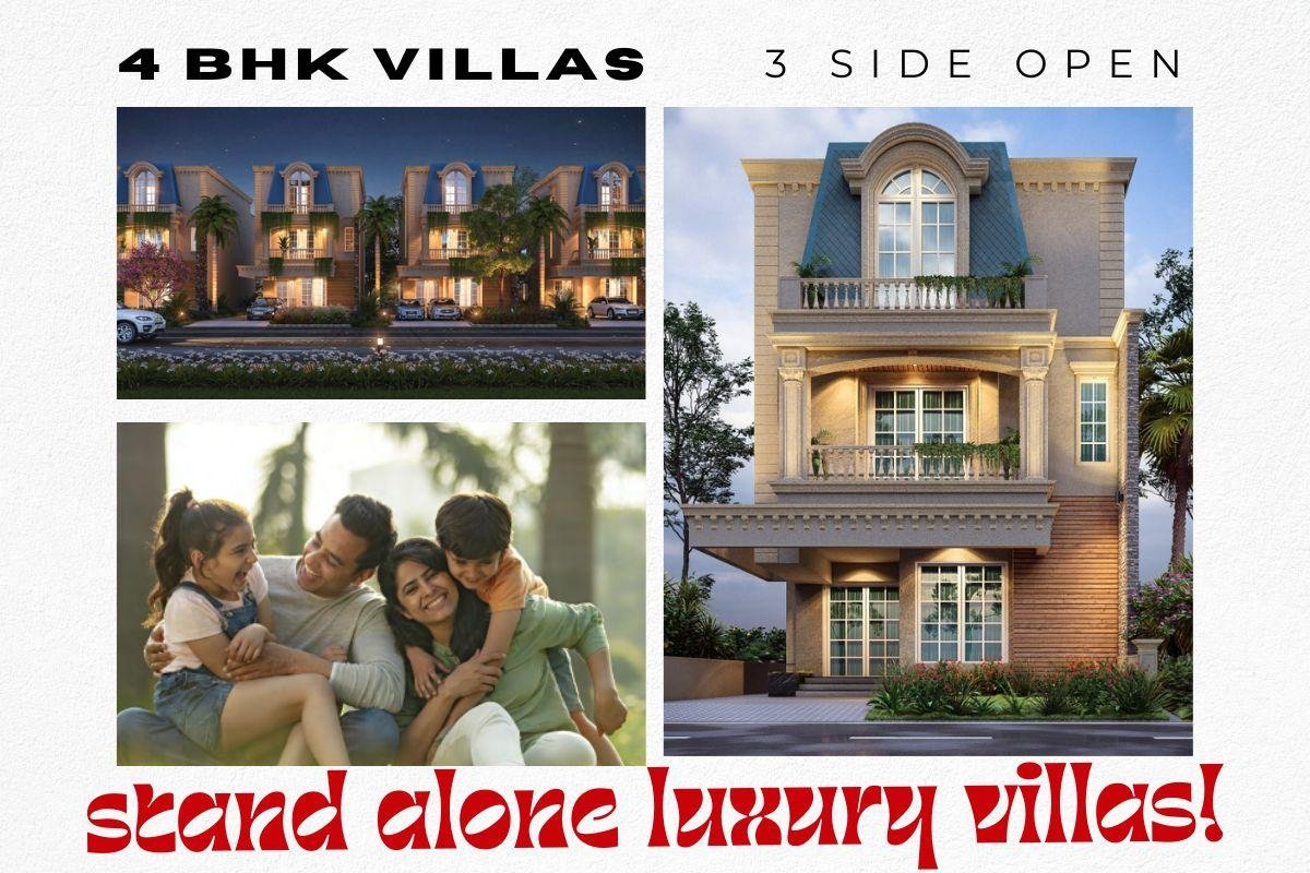4 bhk luxury villas amrawati it city lucknow